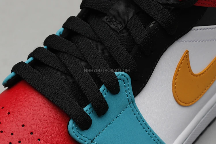 Nike Air Jordan 1 Новое поступление обувь для детей Дышащие Детские Баскетбол Спорт на открытом воздухе спортивная обувь#640734-125