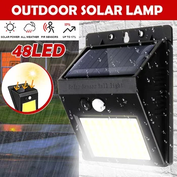 

48/96 LED Solar Light Outdoor Solar Lamp Powered Sunlight Waterproof PIR Motion Sensor Street Light for Garden Decoration