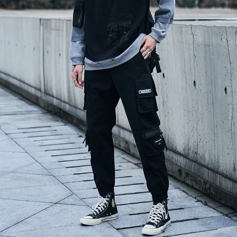 techwear harajuku baggy hip hop joggers masculino