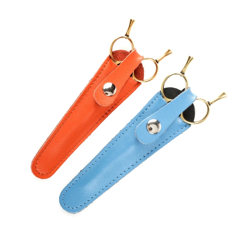 2 шт. держатель для ножниц из воловьей кожи|Кожаные куртки| |