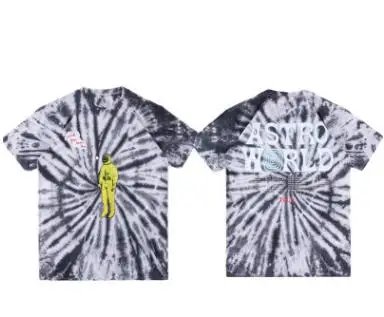 С изображением Трэвиса Скотта Astroworld Festival Run Tie футболка цветная летняя 19ss новые модные футболки с короткими рукавами - Цвет: 12