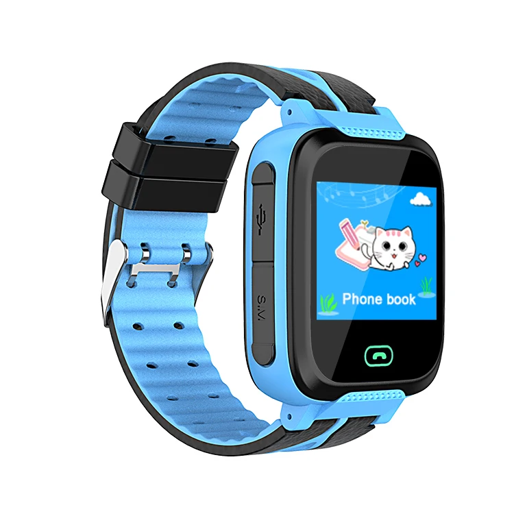 Модные Детские Смарт часы SOS для детей подарки с сенсорным экраном 1 22 дюйма LBS