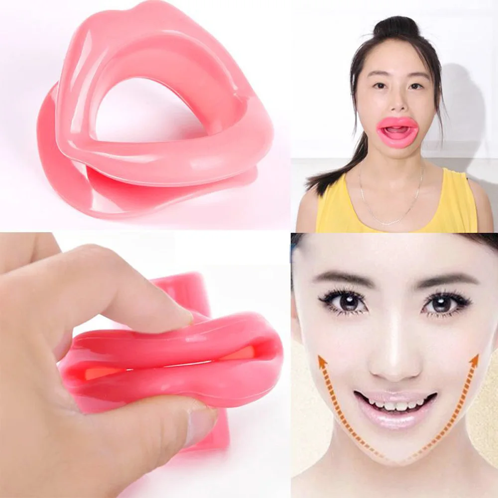 Lips Massage Slim Exerciser Silicone Anti Aging Face Slimming Anti Cellulite Wrinkle Rermoval Women Lip Trainer Face Lift Tools