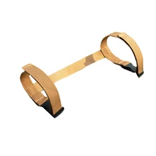 

Outdoor Floor Mat Leather Binding Webbing Picnics Motorcycle Bedroll Straps with Leather Cotton Webbing Brown Coffee