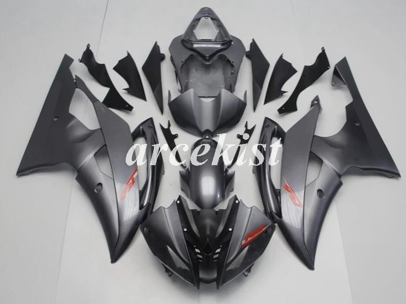 Литьевая Форма ABS мотоцикл обтекатели комплект для YAMAHA YZF-R6 2006 2007 06 07 R6 Кузов Набор серый глянцевый
