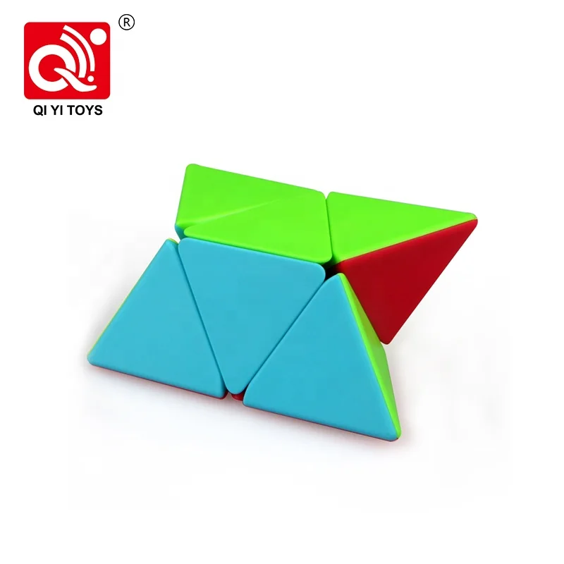 Высокое качество QiYi MoFangGe 2x2x2 Pyraminxeds волшебный куб головоломка Пирамида Рождественский подарок идеи детские игрушки для детей