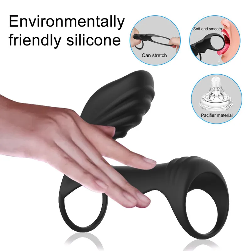 Вибрационный Петушок с дистанционным управлением для задержки эякуляции пениса