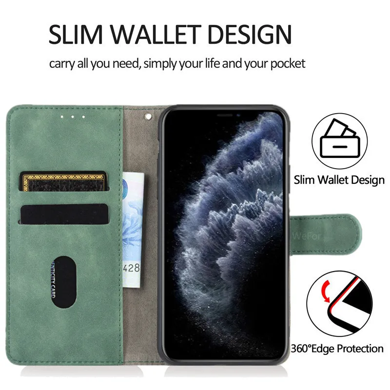 Magnetic Flip Leather Case For iPhone 11 12 Mini Pro Max XS Max XR X 6 6s 7 8 Plus Wallet Flip Card Holder Stand Bags Cover