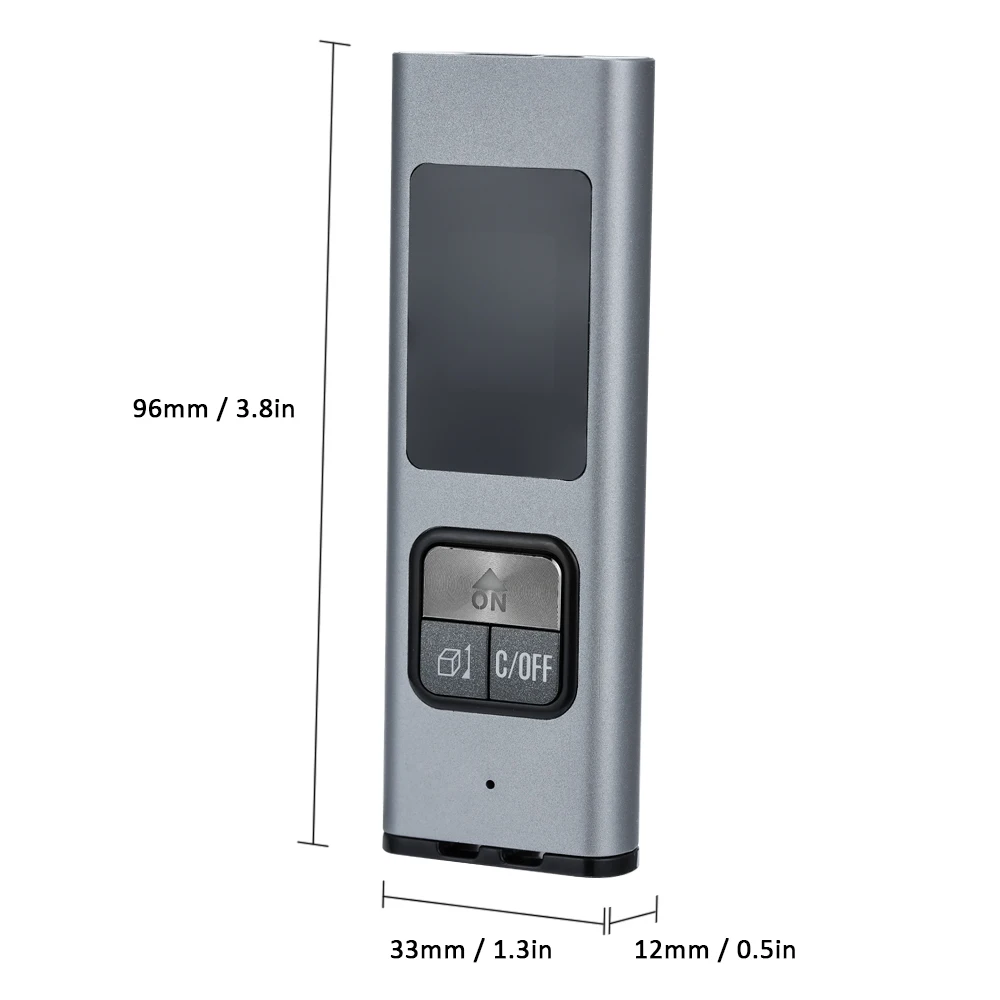 40 м высокая точность портативный мини цифровой металлический Лазерный дальномер измеритель расстояния ручной USB Перезаряжаемый дальномер