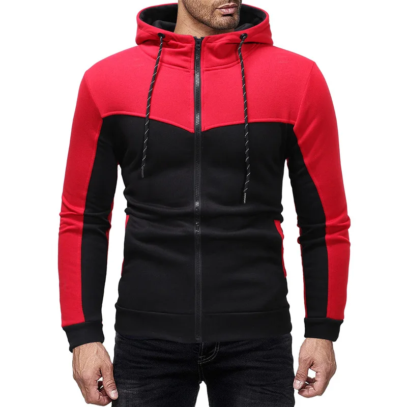 Popular New Men's Suit Classic Color Matching Design Casual Hoodie Sweater Suit Long Sleeve Trousers Cotton Comfortable