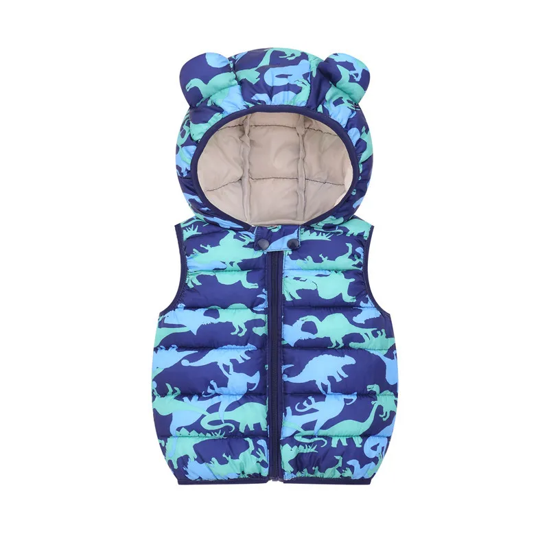 2020 Autumn Children Warm Down Vest Baby Cotton Waistcoat Kids Outerwear Vest Children Clothing Boys Girls Hooded Jackets Vest light summer jacket