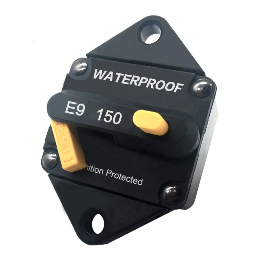 Iztoss 50A/100A/150A водонепроницаемый Hi-Amp автоматический выключатель предохранитель инвертора с ручной кнопкой сброса ВКЛ-ВЫКЛ