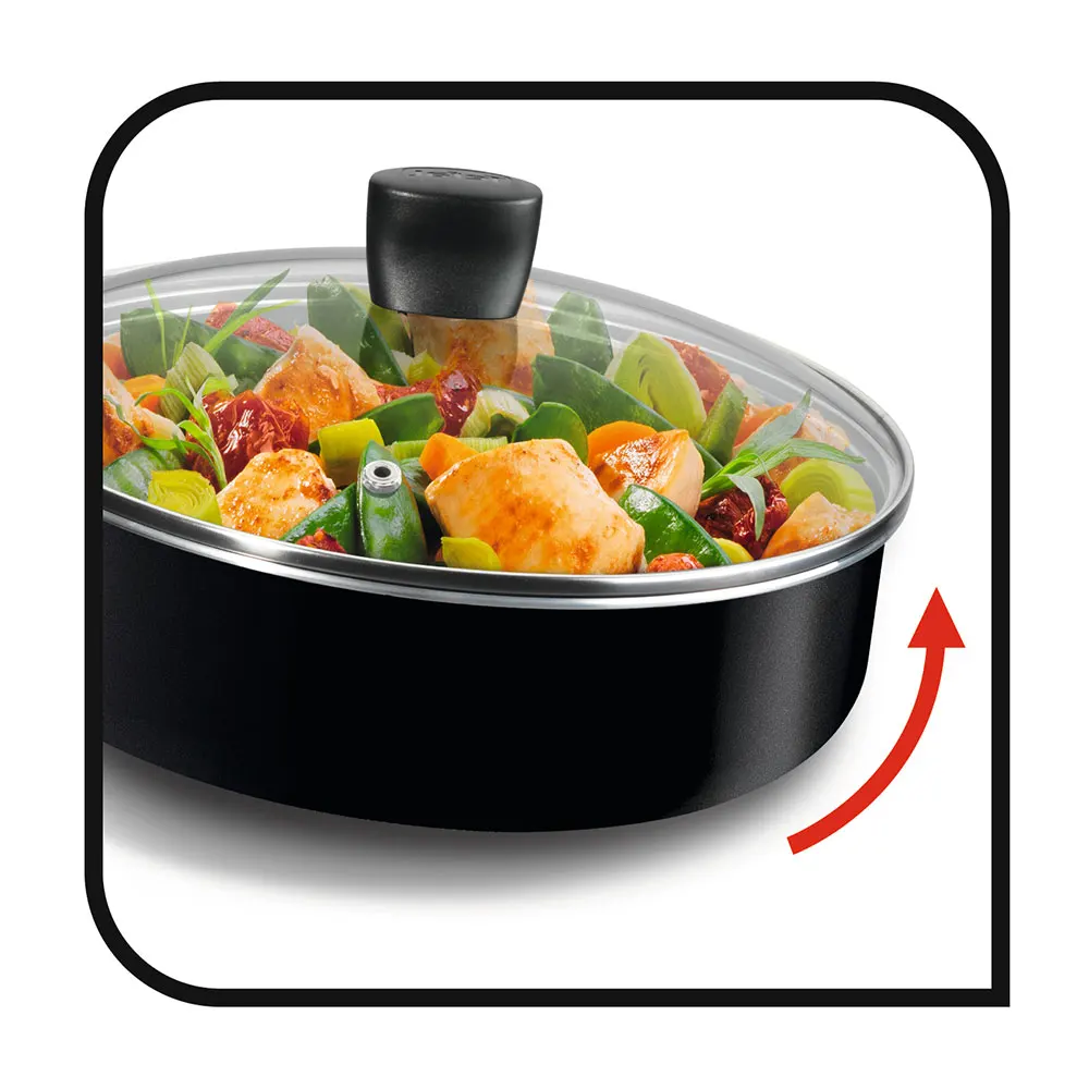 Casseroles& Ishinabes TEFAL C6823275 pan stew-pan Aluminum Alloy Without Pot Cover Character Kitchen cookware Red