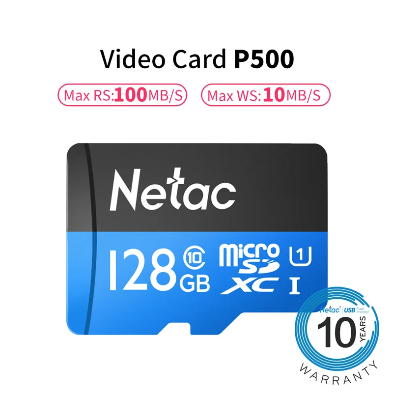 Netac класс 10, 16 ГБ, 32 ГБ, 64 ГБ, 128 Гб Micro SD карты UHS-1 карты 80 МБ/с. флэш-память данных карты Micro SD карты для настольного компьютера - Емкость: 128GB