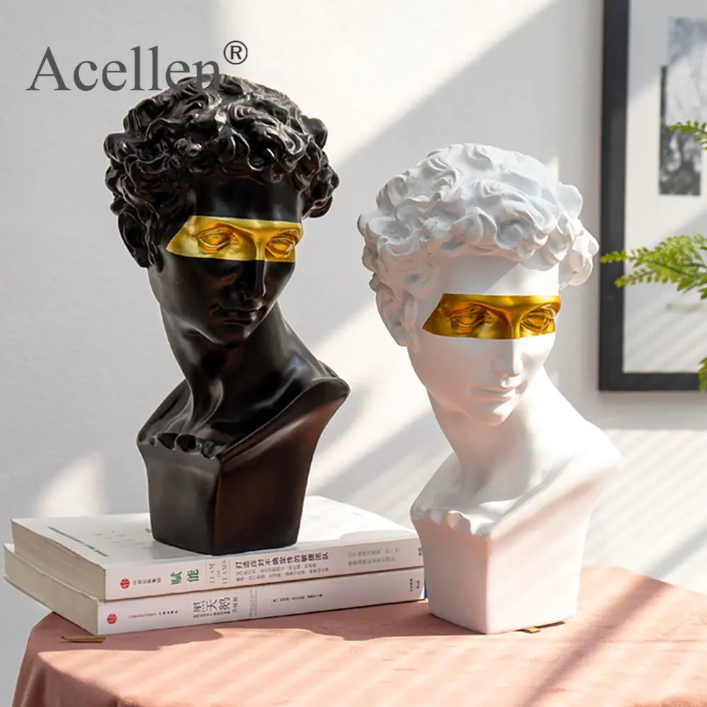 Абстрактная скульптура 15 см статуя человека Давида из смолы для украшения