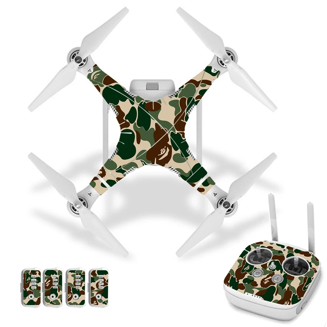 

Camo Camouflage Style Vinyl Skin Sticker for DJI Phantom 3 Drone And Remote Controller 0037