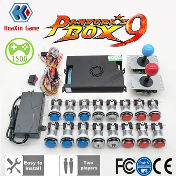 

Video Tutorial to 2 Player Original Pandora Box 9 Kit Copy SANWA Joystick,Chrome LED Push Button DIY Arcade Machine Home Cabinet