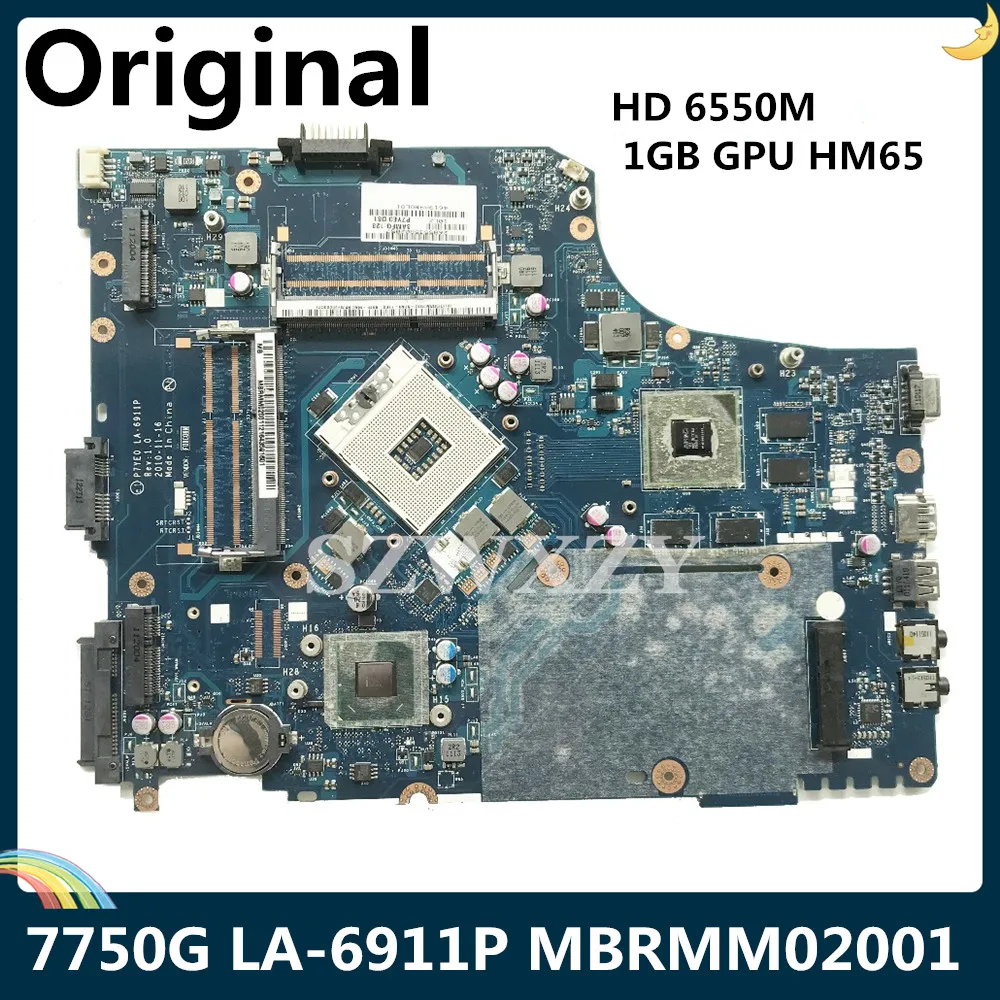 Материнская плата LSC для ноутбука Acer Aspire 7750G P7YE0 LA-6911P MB.RMM02.001 MBRMM02001 HD 6550M 1GB GPU HM65 DDR3 |