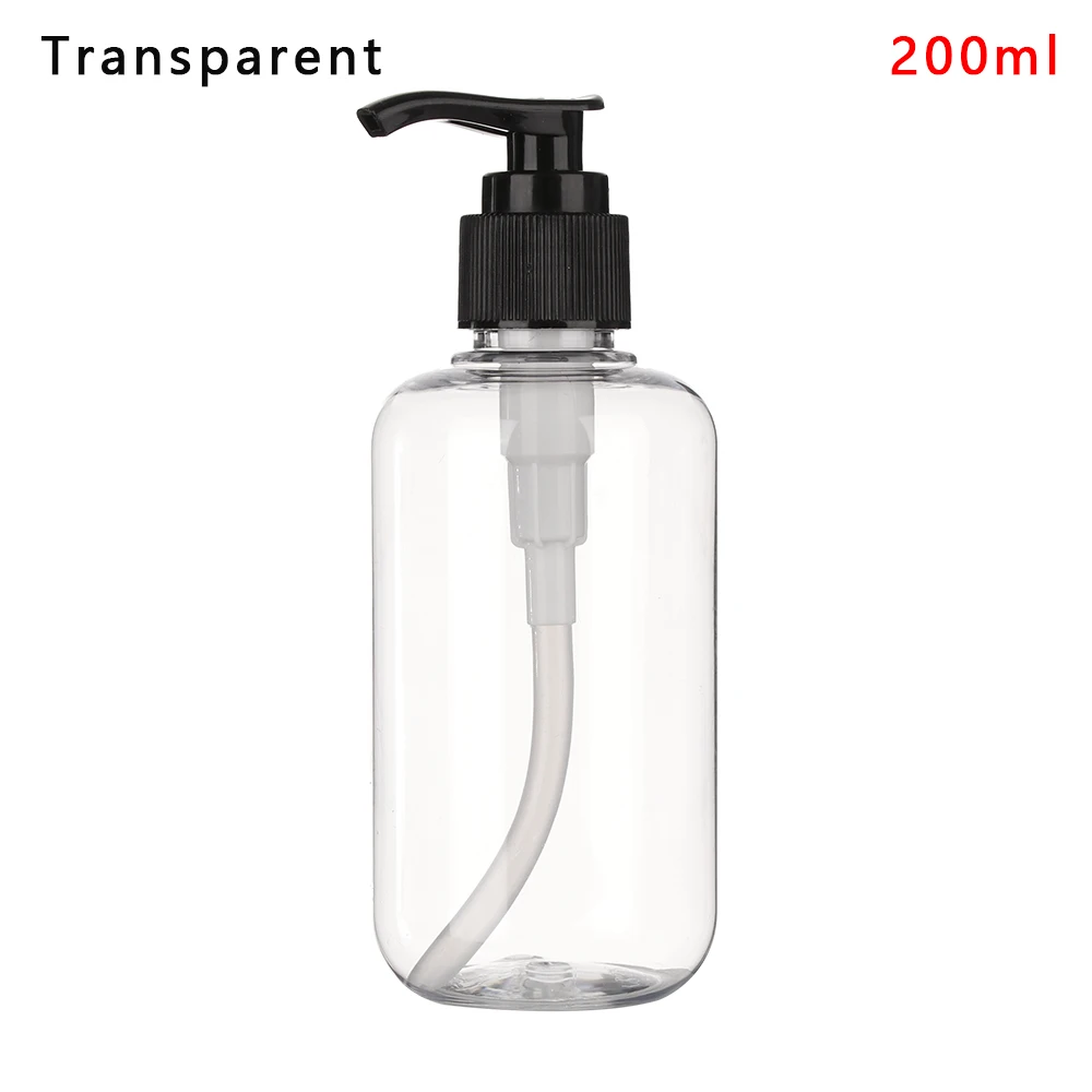 200ml Transparent 100/200/300 ml прозрачный пены бутылка для жидкого мыла, пена розлива точек шампунь лосьона гель для душа бутылки для лосьона - Цвет: 200ml Transparent