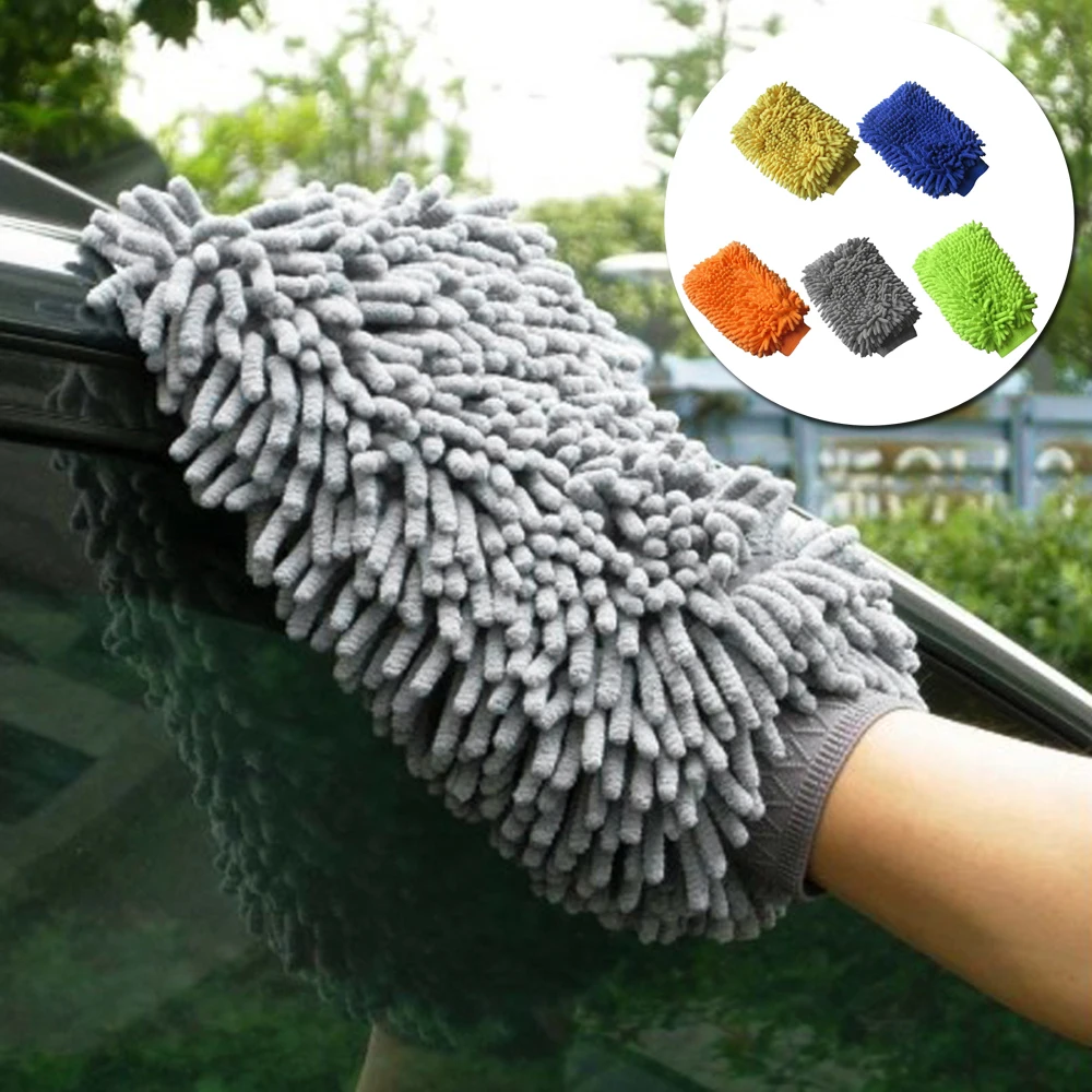 1 шт. перчатка для чистки автомобиля Авто 20x14 см полировка полировки микрофибры шайба