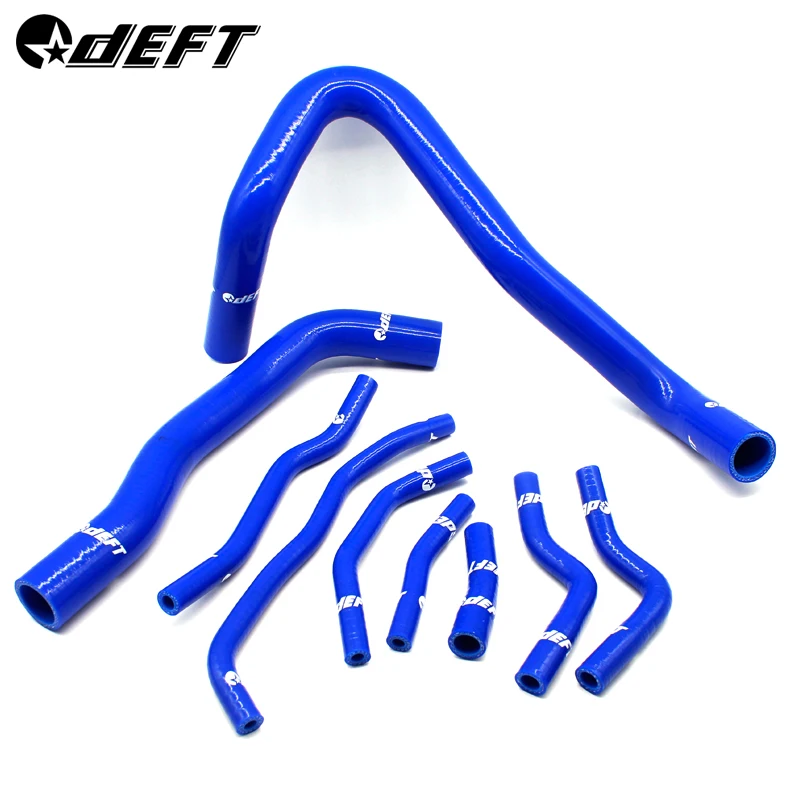 DEFT Silicone Coolant Radiator Hose Kit For Honda Civic FD2 FG2 K20A Engine 8th generation 9Pcs Car Accessories 4.5mm Thickness