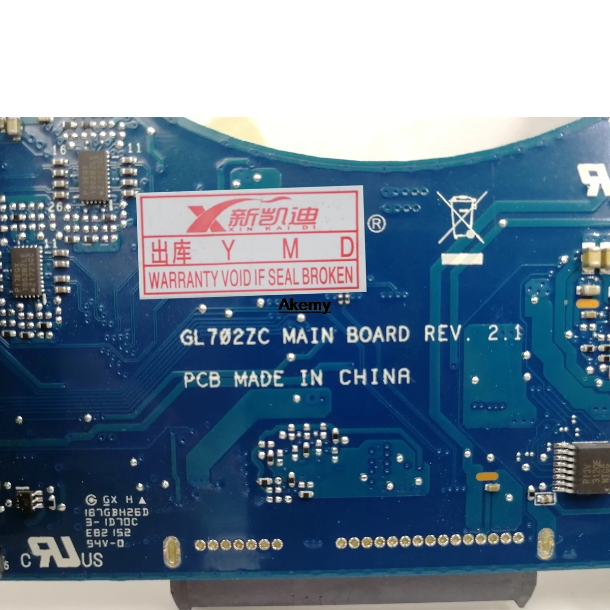  GL702ZC Motherboard Ryzen 7 1700U Radeon RX 580 For ROG ASUS S7ZC GL702ZC Laptop motherboard GL702Z