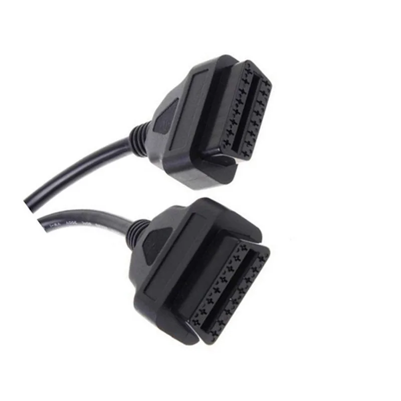 OBD2 OBD-II сплиттер адаптер 16 контактный кабель Разъемы Male к двойному Female кабель Y K