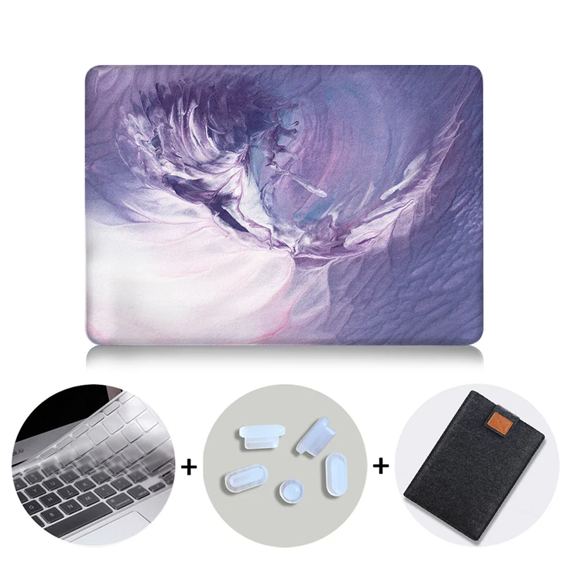 MB13 MTT Акварельная сумка для ноутбука, чехол для Macbook Air Pro retina 11 12 13 15 дюймов с сенсорной панелью, чехол для ноутбука+ чехол для клавиатуры - Цвет: MB13