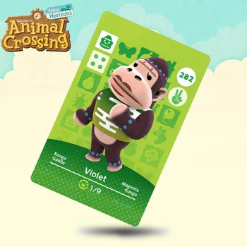 

282 Violet Animal Crossing Card Amiibo Cards Work for Switch NS 3DS Games