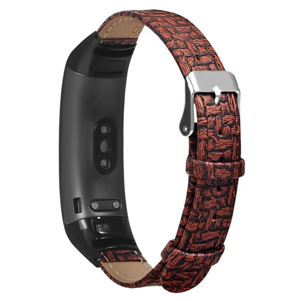 Замена волоконно-кожаных часов Ремешок Браслет для huawei Honor Band 5/4 унисекс тонкий ремешок 10 стилей роскошный модный подарок