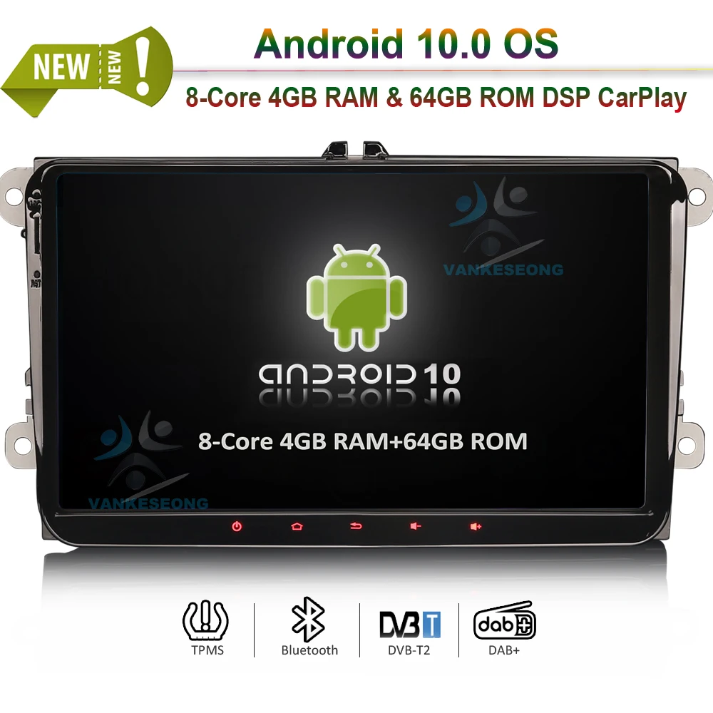9 &quotPX5 DSP Android 10 0 автомобильная стереосистема CarPlay &amp Auto GPS 4G DAB + для VW Amarok Beetle Bora Caddy