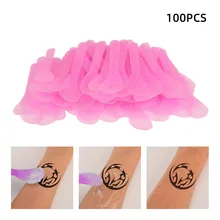 100PCS Cosmetic Mask Mixing Spoon Spatulas Disposable Plastic Tattoo Spatula Facial Cream Mask Tip Spatulas