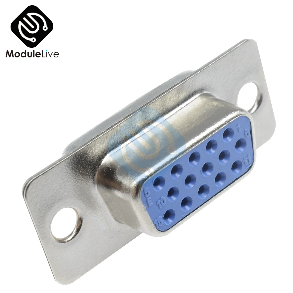 10 шт. Разъем DB15 DB-15 15pin гнездо VGA для ЖК-монитора новые инструменты
