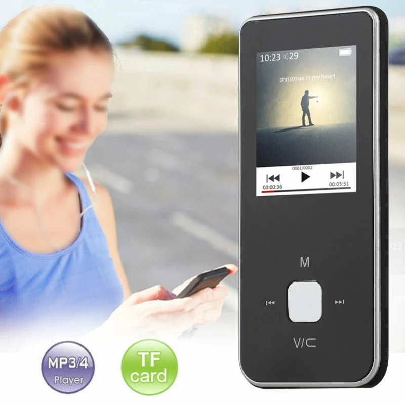 Портативный MP4 плеер Bluetooth аудио FM радио музыка Запись Поддержка 32G 1," Цвет Экран уникальный компактный карманный дизайн