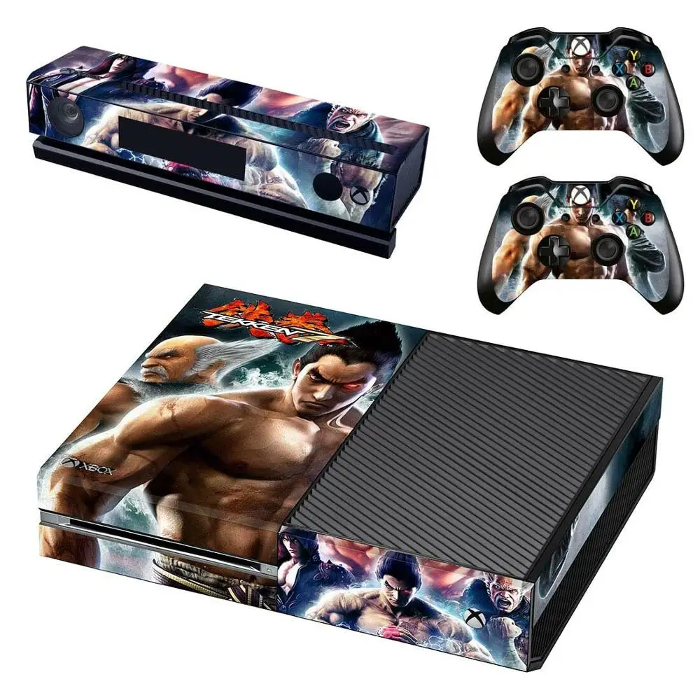 GSTM1036 Игра Tekken 7 Кожа Наклейка полное покрытие для Xbox One консоль& Kinect& 2 контроллеры для Xbox One Кожа Наклейка - Цвет: GSTM1036