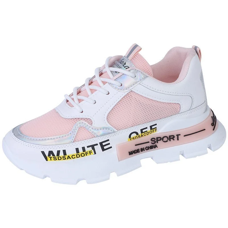 

Zapatos De Mujer Mesh Breathable Light Sports Shoes Women's Running Shoes 2021 Summer New Platform Increased Student's Shoes