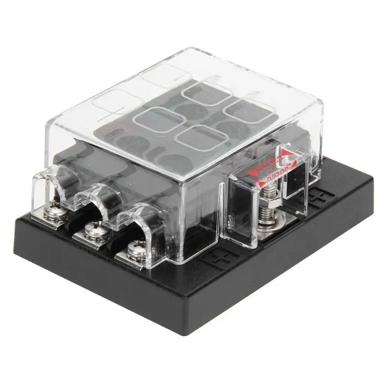 32V 6 Way ATO ATC держатель предохранителя стандартная Контактная Пластина блок предохранителей сопротивление вибрации Кепка с пряжкой для автомобиля морской лодки самолет метро