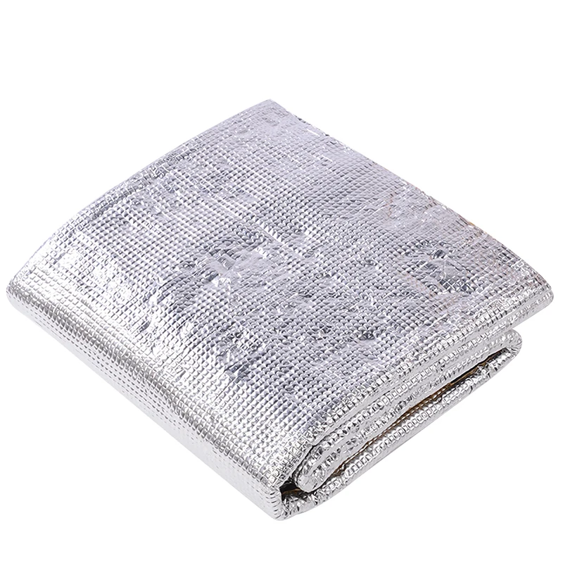 Mayitr 1pc 1x1.4m Car Engine Heat Barrier Mat Sound Deadener Noise Reduction Insulation Thermal Properties Non-Flammable