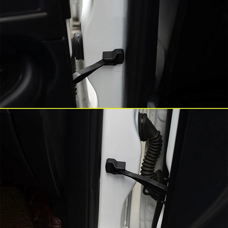 4pcs For Ford Edge- Door Convex Buckle Limiter Door Lock Cover Stopper Protector Clip Trim car styling