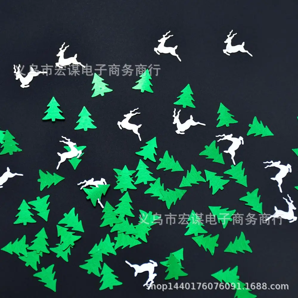 Other Christmas Tree/deer/15 grams Sequins PVC Flat for DIY Card Making Craft Color Collection - Color: Other