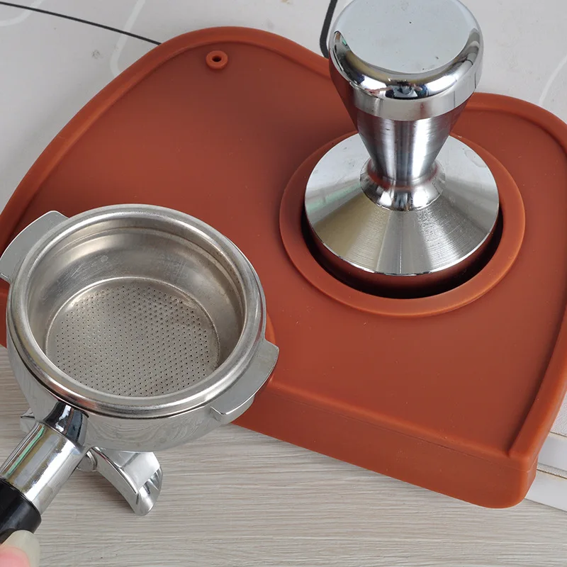

Barista Coffee Anti-skid Mat Espresso Latte Art Pen Tamper Tamping Holder Pad Coffeeware Tampers Safe Coffee Grind Silicone Mat
