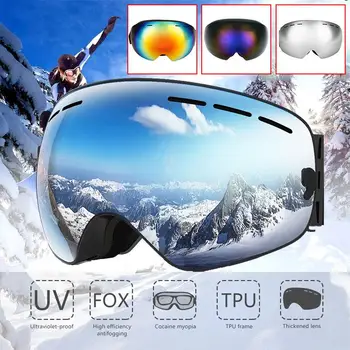 

Wind Mirror Goggles Riding UV Protection Snow Mountain H018 Ski Goggles Snowboard Windproof Anti Fog Cycling Snowmobiling
