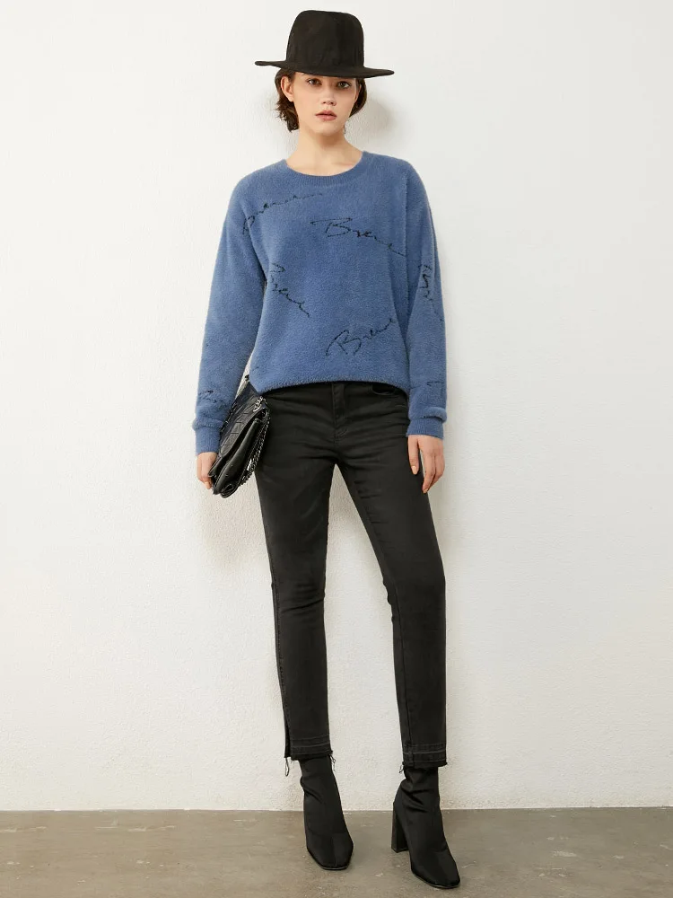 Amii Minimalism Winter Sweaters For Women Fashion