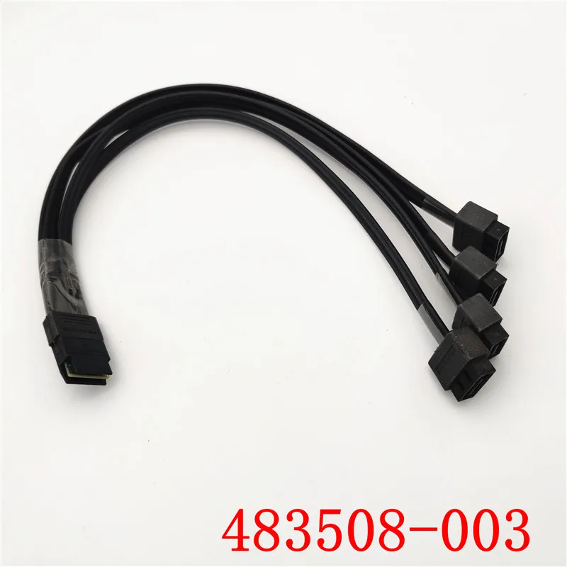 HP 483508-003 SFF-8087 Mini SAS 1 to 4 SATA Female Cable Z620 Z640 Z820 Z840 1ft