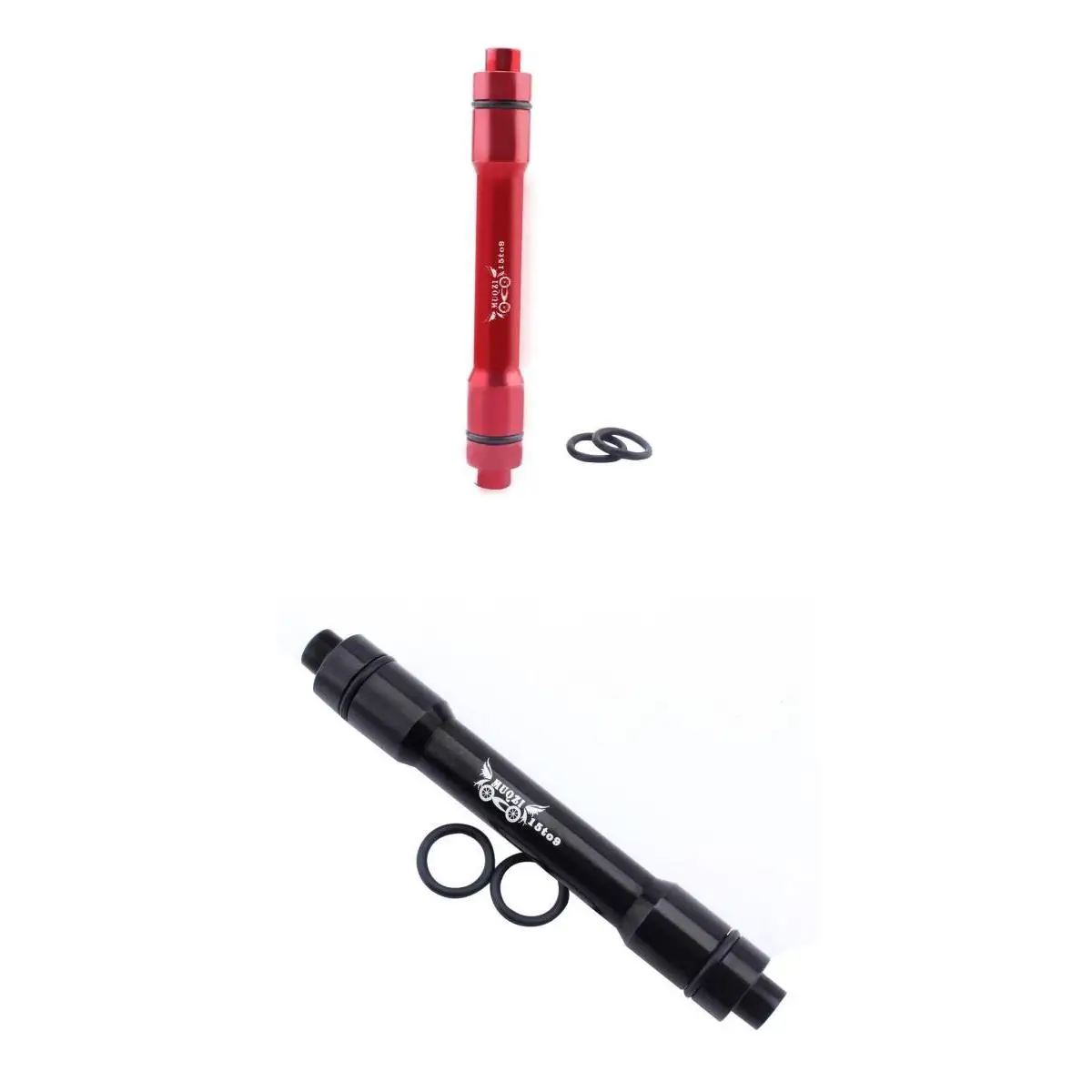 2Pcs Aluminum Bike Thru Axle Hub Adapter Quick Release Skewer Hubs Converter Bicycle Parts