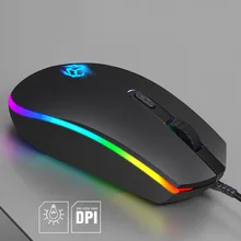 4-кнопочный проводной Мышь RGB шатер мышей для настольных компьютеров и Тетрадь Эргономичный ноутбук оптического волокна