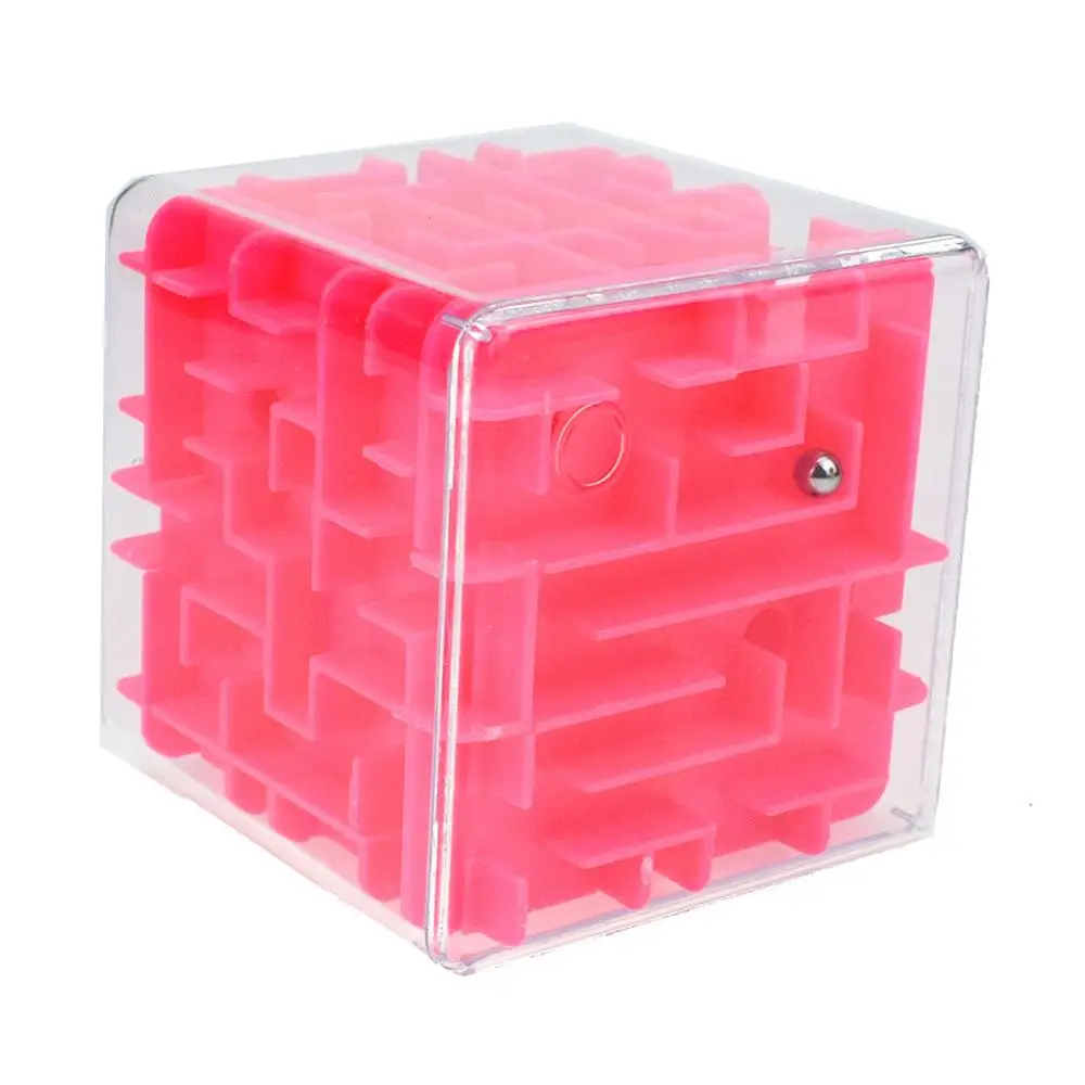 3D Cube Puzzle Maze Steel Ball Game Toys Case Box Fun Brain Game Toys For Children Intelligent Improve Hands-on/Balance Ability - Цвет: 1