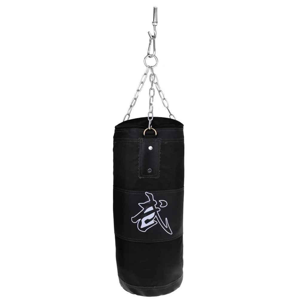Durable Punching Bag Kickboxing MMA Training Sandbag Hanging Chain Ceiling Hook Boxing Training Set at Home