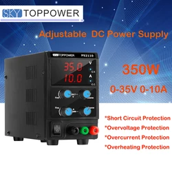 Bench Power Supply Variable 35V 10A Regulated DC Power Supply Used for Lab Teaching, Electronic Repair, LCD Vehicle Electronics