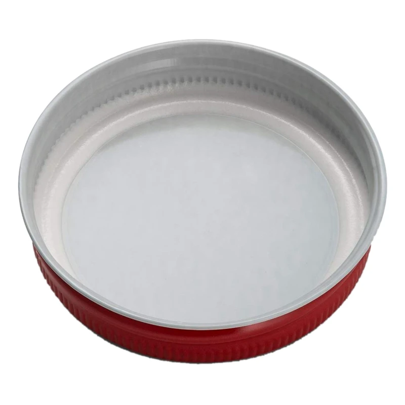 24 пачки Mason Jar крышки обычный рот герметичность безопасный Mason хранения Твердые крышки(красный